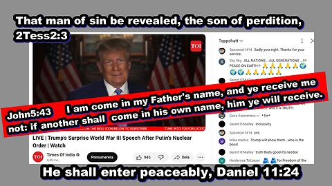 Trump, The Man of Sin, The Son of Perdition