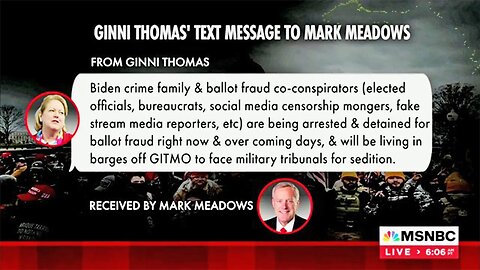 WOW: Ginni Thomas Is Q-Anon Level Out of Her Mind