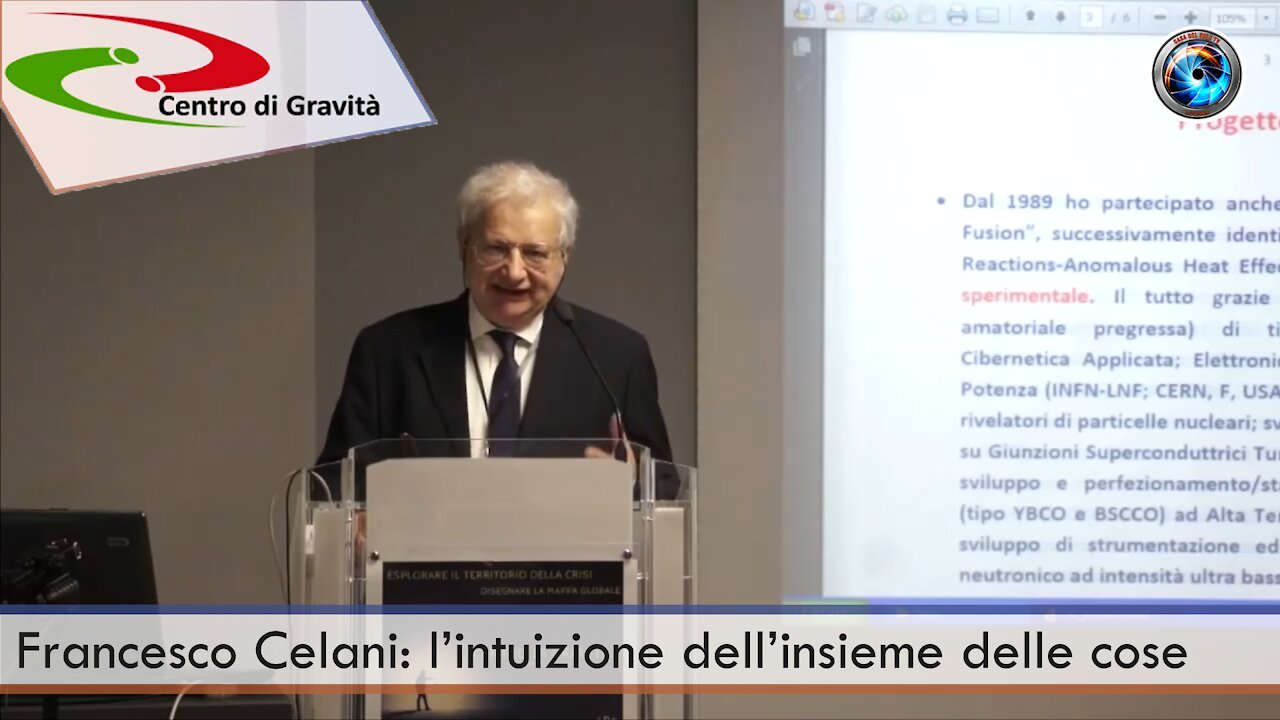 Francesco Celani: l’intuizione dell’insieme delle cose