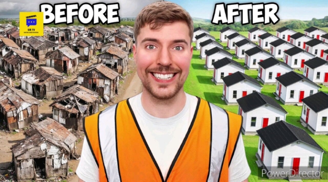 Built 100 houses for mr.beast