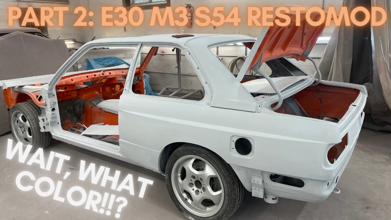 Part 2: 🚗 Risky Rise? 🎨 Garageaholic's BMW E30 M3 Air Jack Testing & Fire Orange Paint Prep Dilemma!