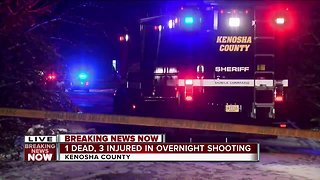 1 dead, 3 injured in overnight Kenosha County shooting