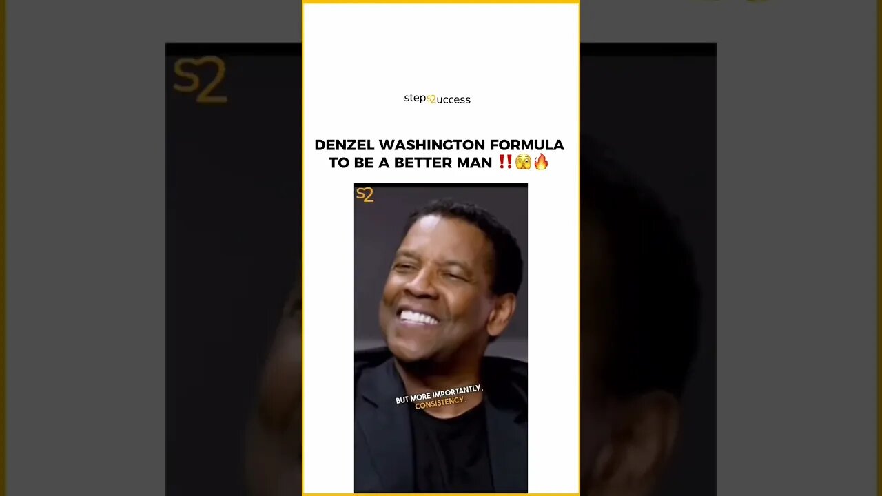 Denzel Washington "Without commitment you'll never start, without consistency you'll never finish"🌱