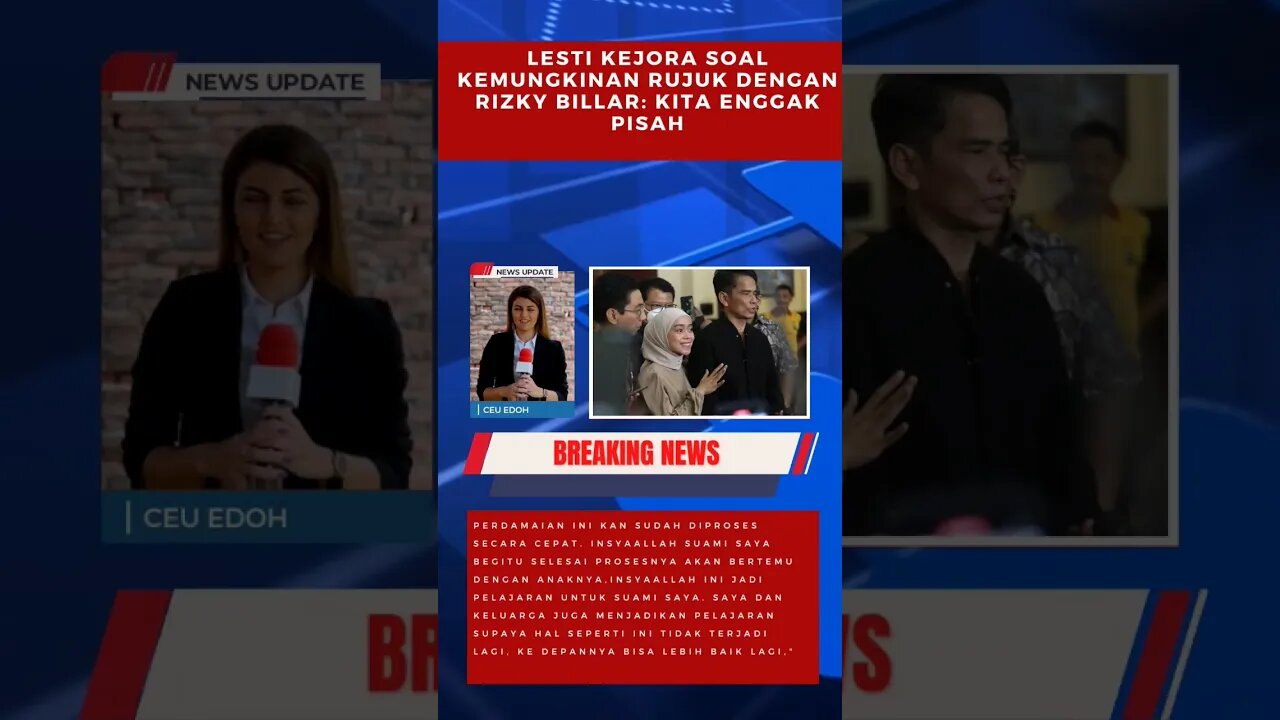 lesti kejora soal kemungkinan rujuk dengan rizky billar " kita enggak pisah "