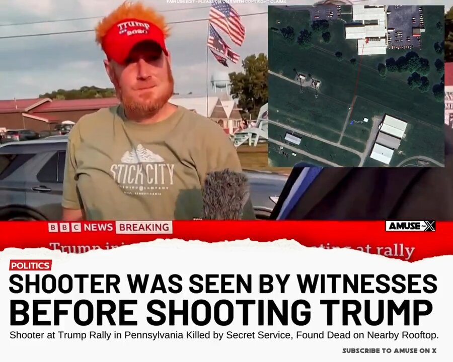 👁️ Eye Witnesses to Trump assassination attempt saw the shooter climbing on the roof