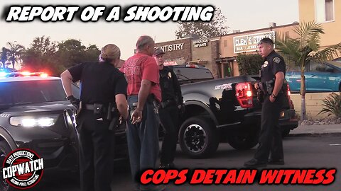 Report of Shooting | Cops Detain Witness & Find Starter Pistol on Him | Copwatch