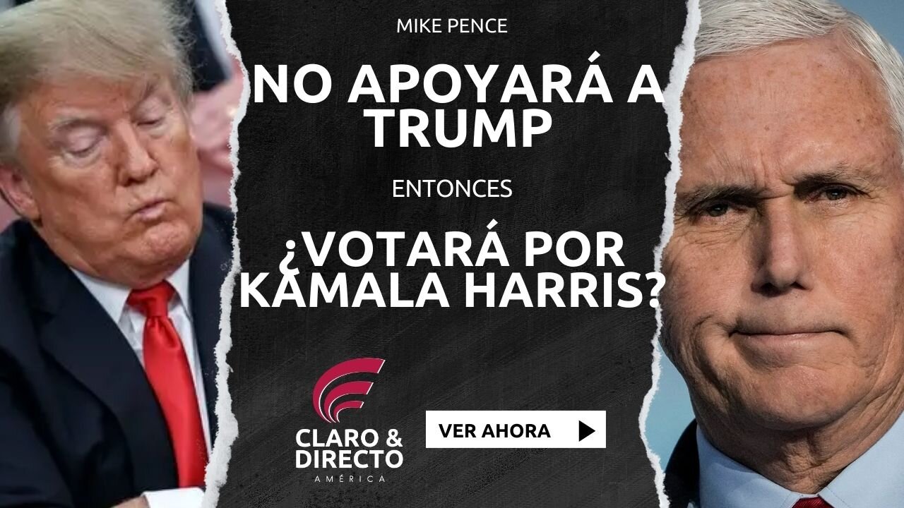 Mike Pence anunció que no apoyará a Trump, así que básicamente ¿votará por Kamala Harris?