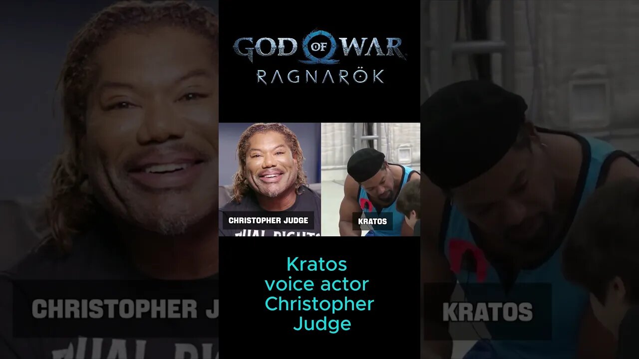 Christopher Judge voice actor as Kratos in Gow 2018 and God of war ragnarok #godofwar #shorts