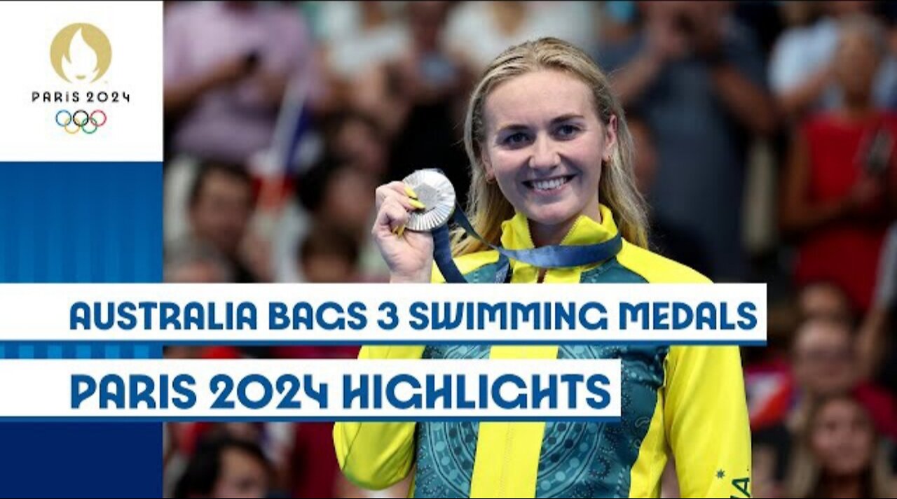 Australia bag three swimming medals on Day 8 | Paris 2024 highlights