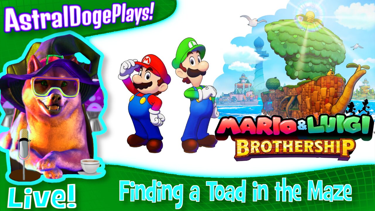 Mario and Luigi Brothership ~LIVE!~ Finding a Toad in the Maze