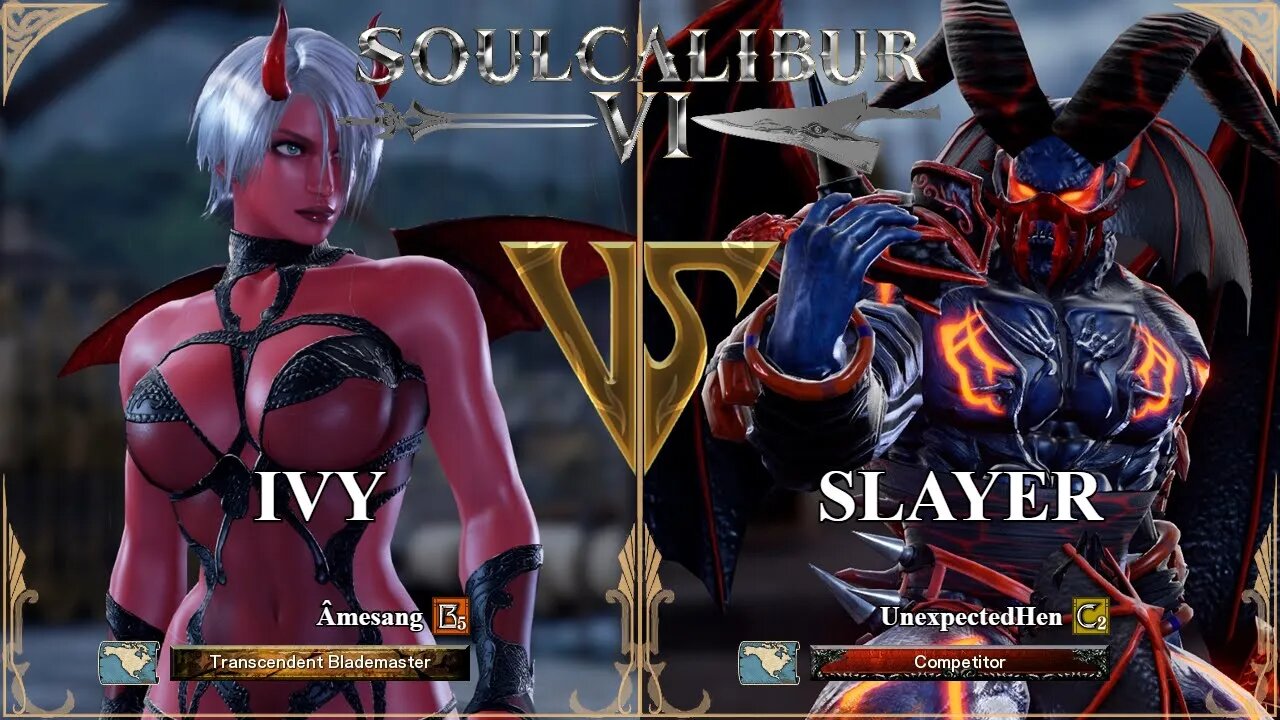 Ivy (Amesang) VS Slayer (UnexpectedHen) (SoulCalibur VI — Xbox Series X Ranked)