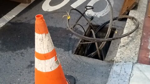 this bike lane on Columbus Ave has not been cleaned and quite some time