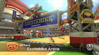 Mario Kart 8 Deluxe - 50cc (Hard CPU) - Excitebike Arena