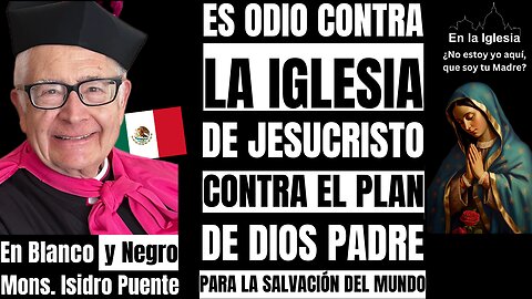ES ODIO CONTRA LA IGLESIA DE JESUCRISTO CONTRA EL PLAN DE DIOS PADRE PARA LA SALVACIÓN DEL MUNDO