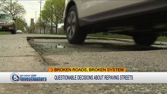 Questionable decisions about repaving streets