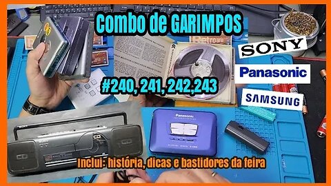 COMBO de Garimpos #240-243 inclui bastidores, curiosidades e dicas.