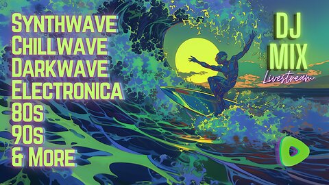 Friday Night Synthwave 80s 90s Electronica and more DJ MIX Livestream #71 Variety Visuals Edition