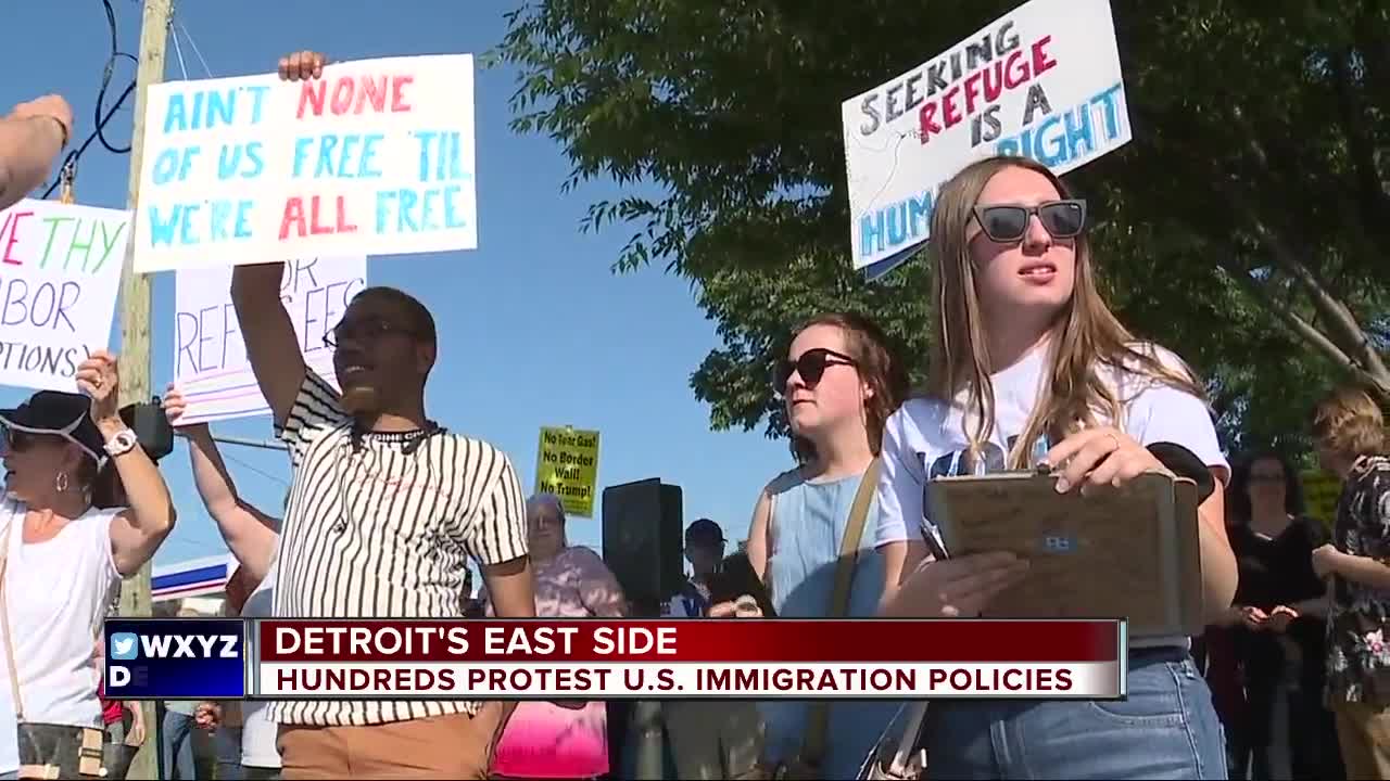 Day of immigration protests ends with candlelight vigil