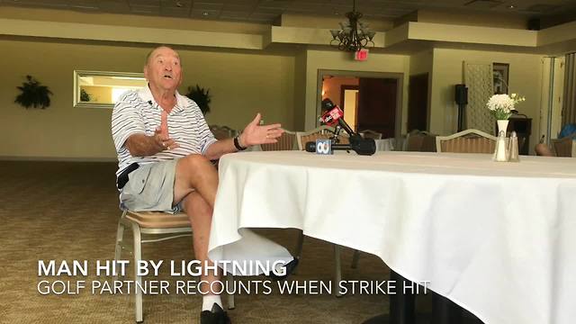 Golfer recounts when partner was struck by lightning in Clearwater