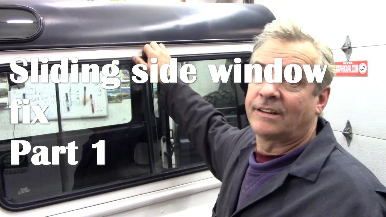 From October 2021 Re sealing a sliding side window PART 1 Removal