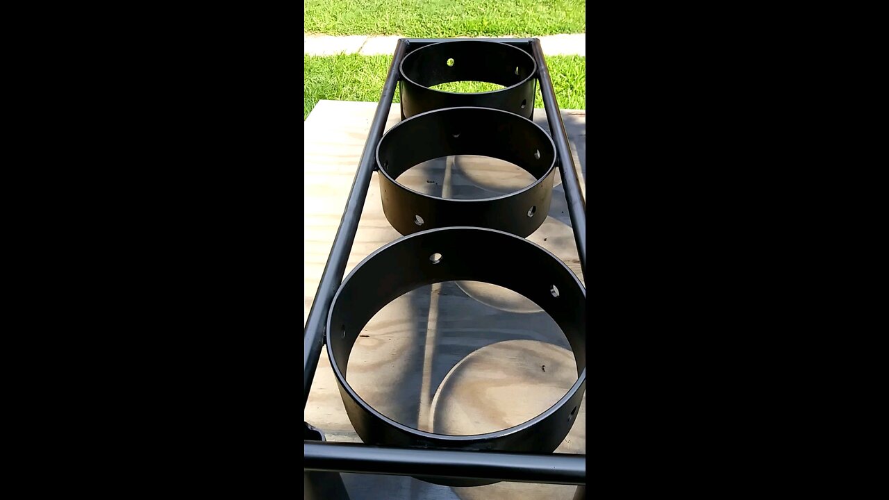 Homemade dog bowl holder