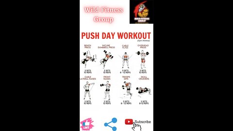 🔥Push day workout🔥#fitness🔥#wildfitnessgroup🔥#shorts🔥