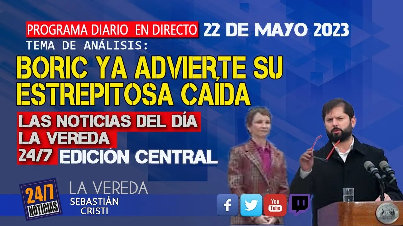 Boric ya advierte su estrepitosa caída - Noticias 24/7