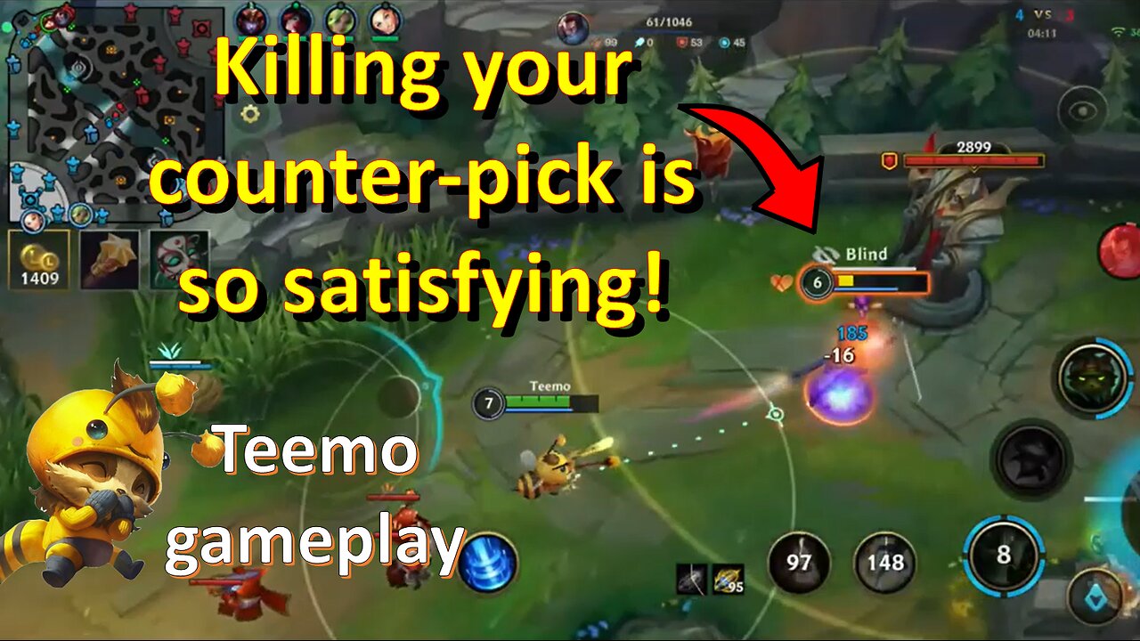 You cannot "Flash" away from your troubles every time! # LOL - Teemo Gameplay - SHORTS