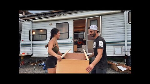 We're renovating the kitchen in my Fifth Wheel!