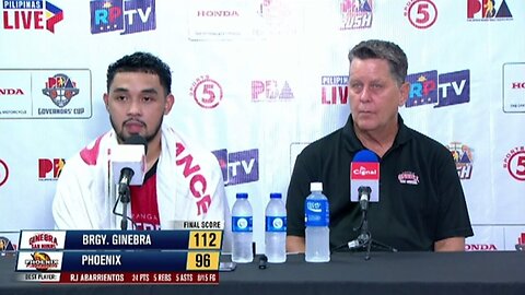 Interview with Best Player RJ Abarrientos and Coach Tim Cone [Sep. 18, 2024]