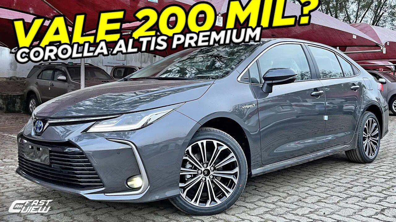 NOVO TOYOTA COROLLA ALTIS PREMIUM HYBRID 2023 FAZ 17,9 KM/L MAS VALE QUASE R$200 MIL?