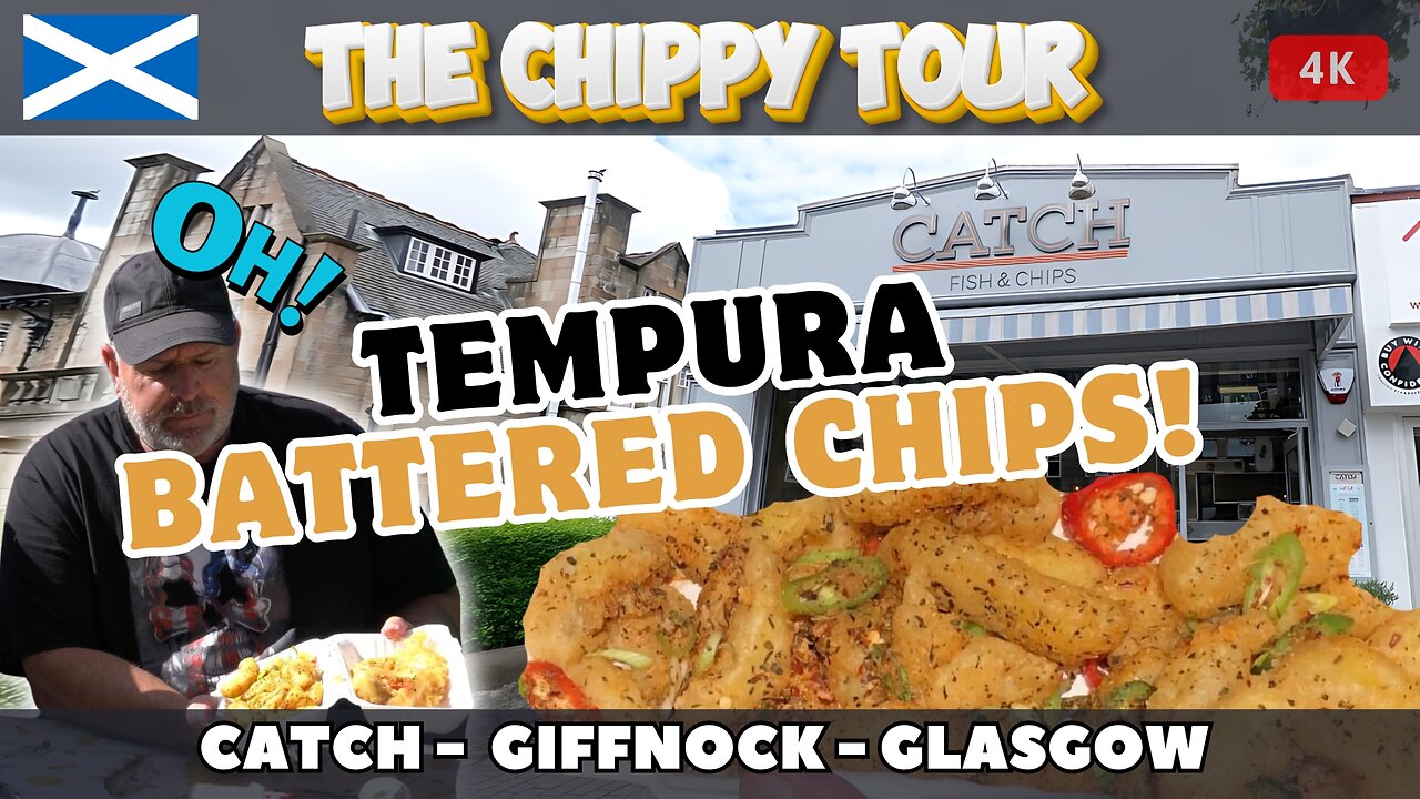 Chippy Review 76: CATCH, Giffnock, Glasgow. Tempura Battered Salt and Chilli Chips!