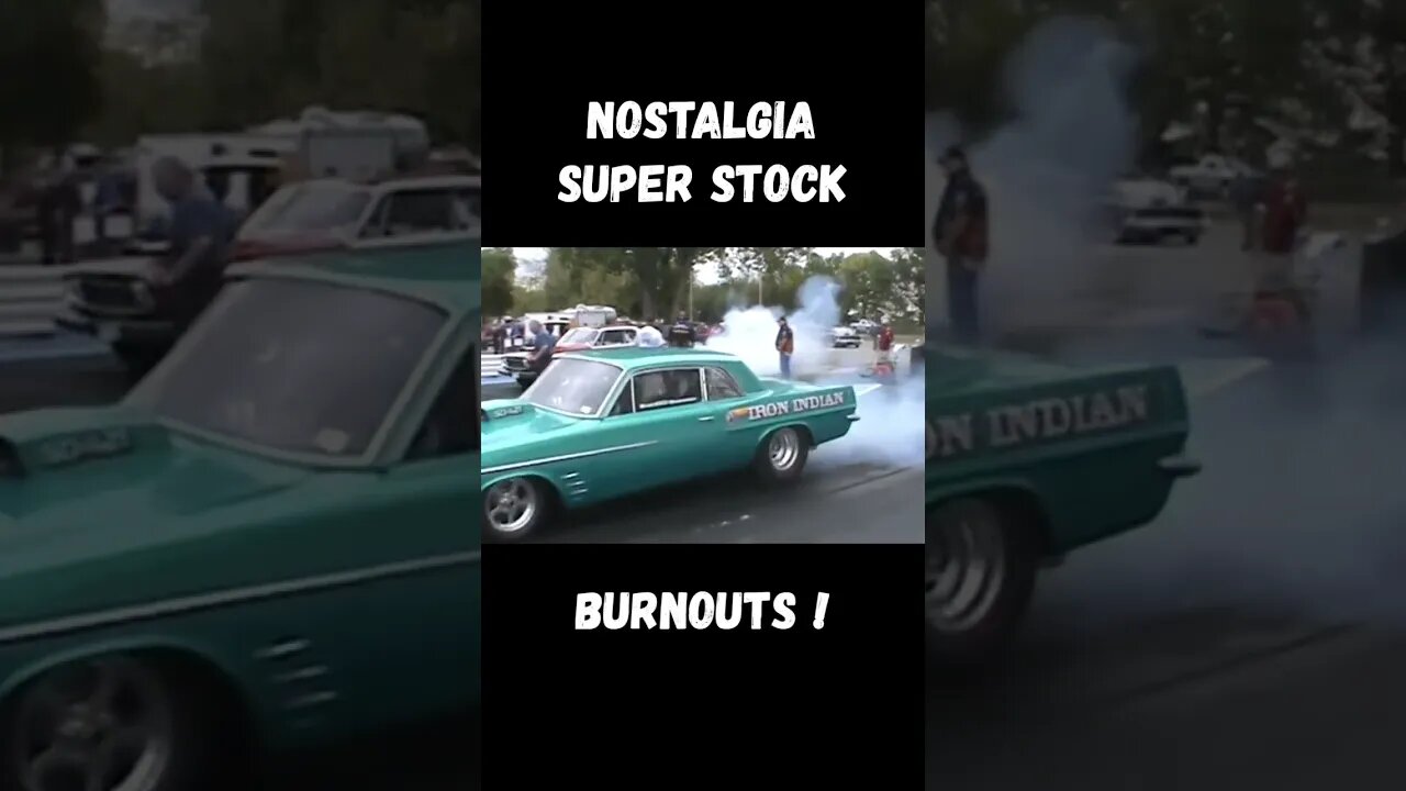 Nostalgia Super Stock Dodge and Pontiac Burnouts! #shorts