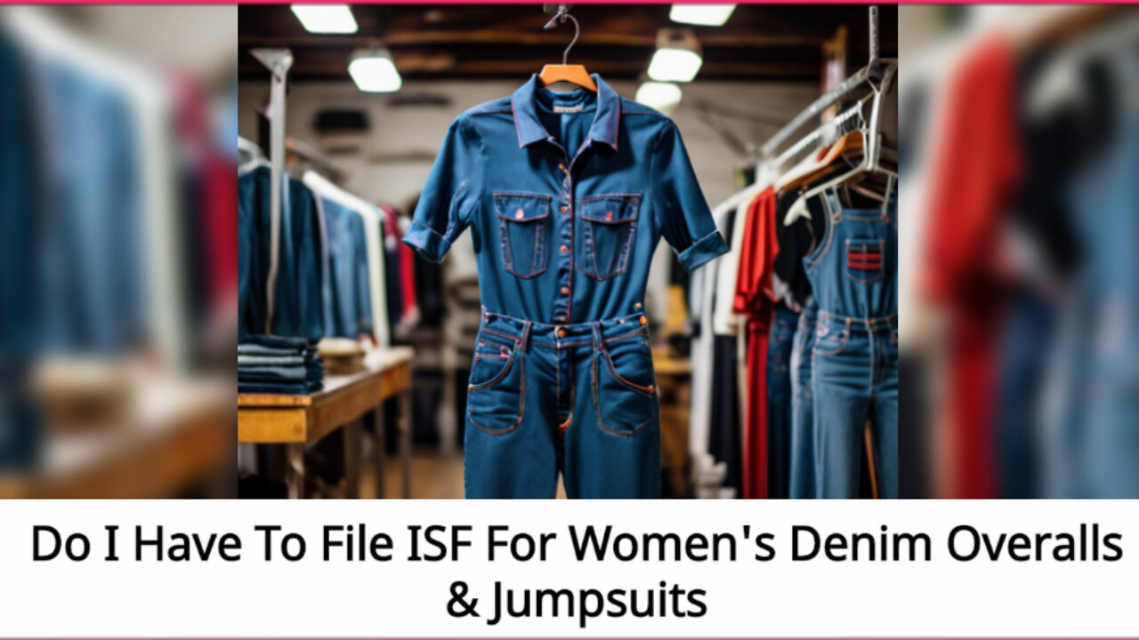 ISF Filing: Do You Need it for Women's Denim Overalls Jumpsuits?