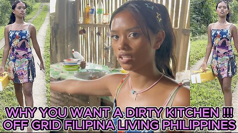 🇵🇭 Why the Heck Would you WANT a DIRTY KITCHEN? Birthday Time! OFF GRID FILIPINA LIVING PHILIPPINES