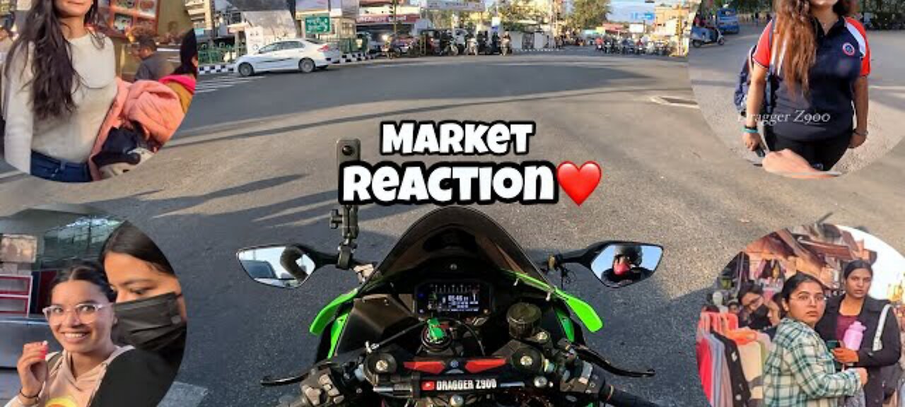 Cute Girl reaction on Kawasaki zZ00🫢