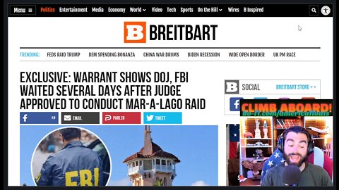 'They've Got The Documents!' Breitbart Parses Through Trump Raid Warrant