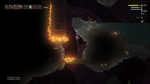 Noita [hab] daily run for 2023.sept.5. Some days I beat the tower. other days, die in ice caves.