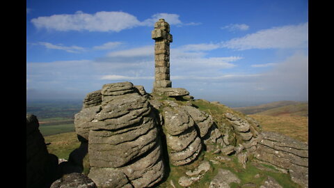 Climbing up to Wittery cross. Night time. Brat Tor. Dartmoor. GoPro on chest mount.