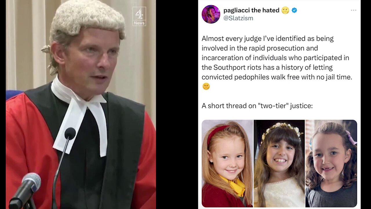 Most UK Judges who imposed Harsh Sentences for Anti-Migrant Riots let Pedophiles Walk Free! 🧑‍⚖️