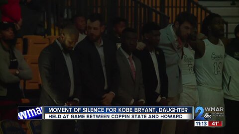 Moment of silence held for Kobe Bryant, daughter at Coppin State game