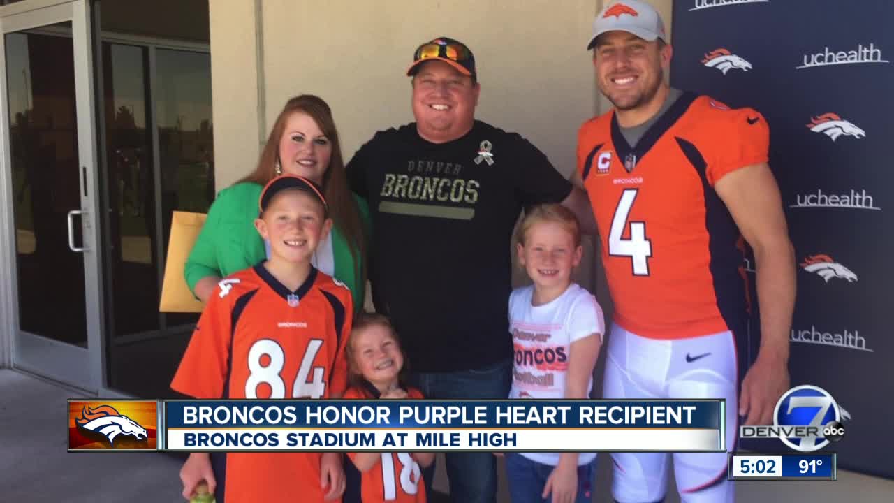 Broncos' hydration stations help fans beat the heat; team honors solider who 'shouldn't be alive'