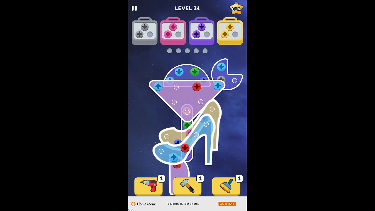 Screw Master - Review and Walk-through - Levels 21 - 25 - November 2024