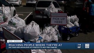 Arizona State University students use logistical knowledge to help feed families