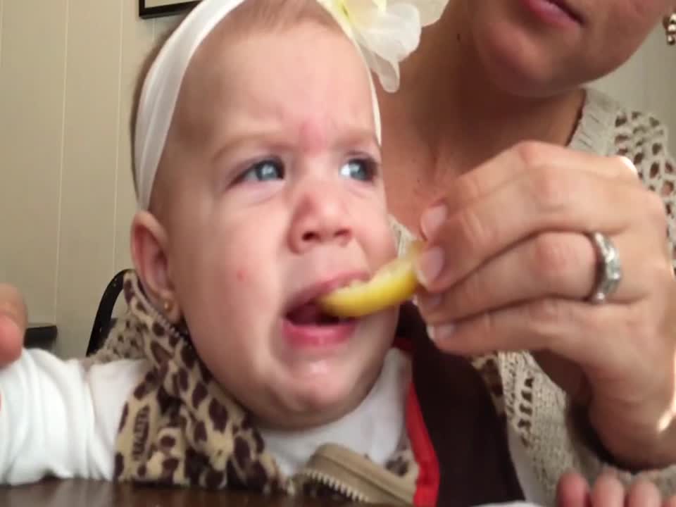 This Baby's Slo-Mo Sour Face will Crack you Up