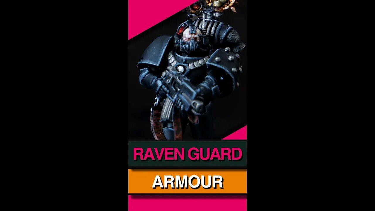 How to paint Raven Guard armour Space Marines ⚡ QUICKIE ⚡