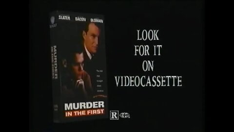 MURDER IN THE FIRST (1994) VHS Promo Trailer [#VHSRIP #murderinthefirstVHS]