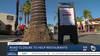 Road closure to help Old Town restaurants