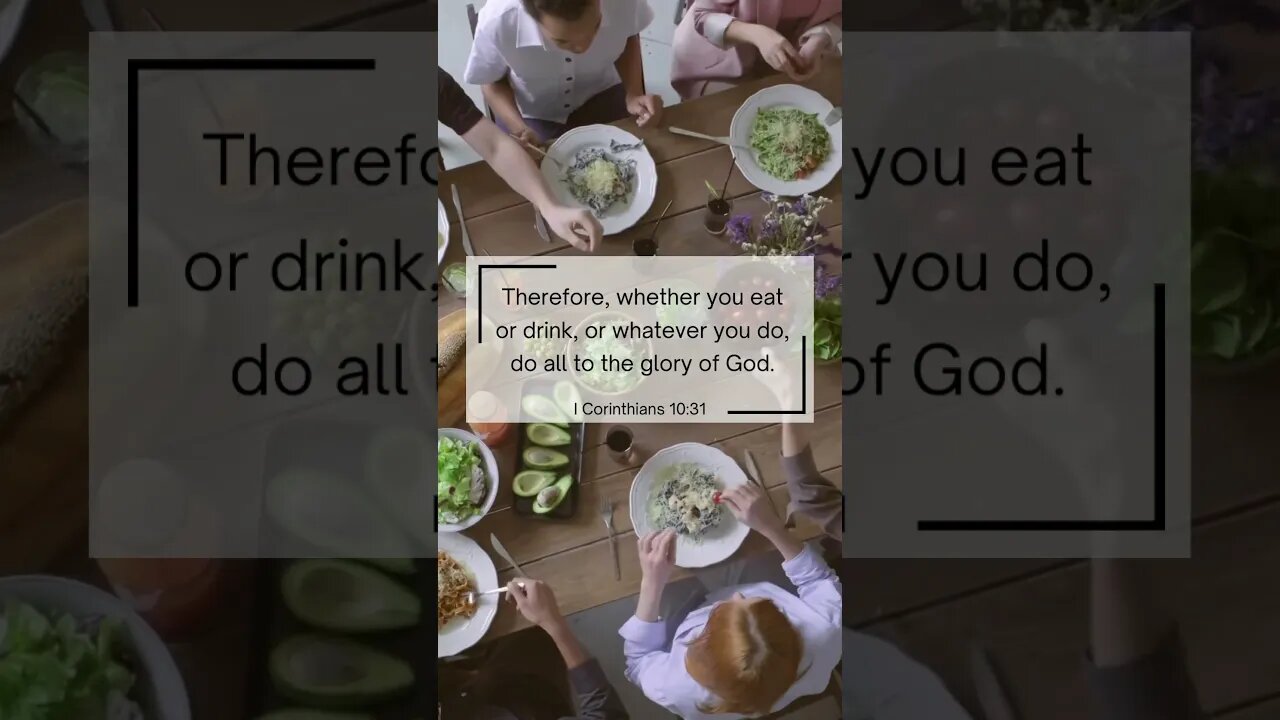 1 Corinthians 10:31