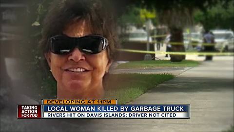 Woman hit, killed by garbage truck on Davis Islands, was a retired school teacher